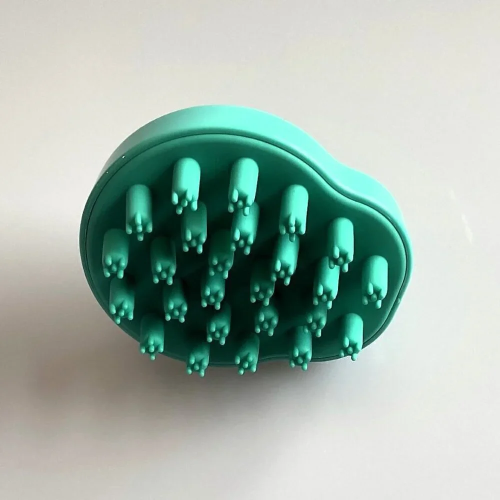 SCALP MASSAGER, WET DRY HAIR SHAMPOO BRUSH EXFOLIATOR